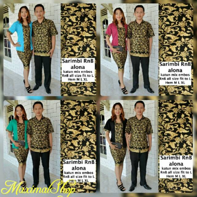 Couple Batik Best Seller / Batik Sarimbit Rnb Alona