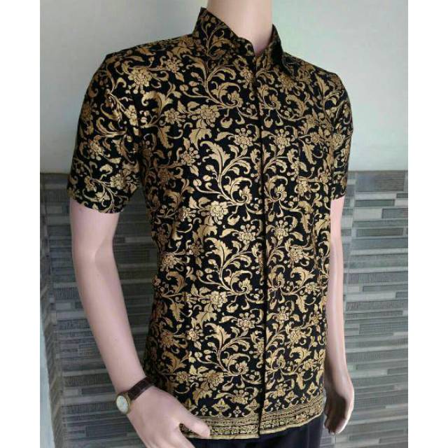 Hem batik prada gold