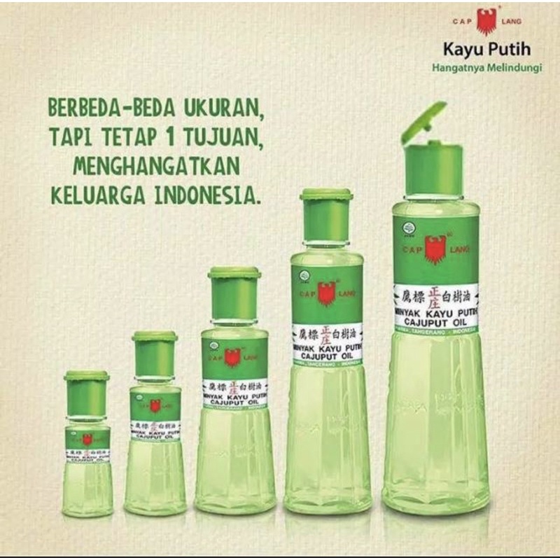 Minyak Kayu putih Cap Lang[210mL,120mL,60mL,30mL]