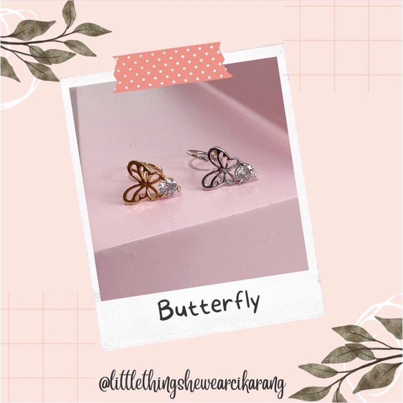 Littlethingshewear - Anting Anak BUTTERFLY 0,6gr