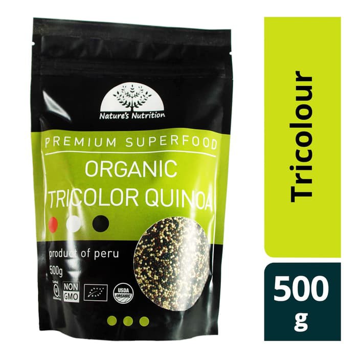 

#HANDCARRY Nature's Nutrition Organic Tricolour Quinoa 500g - UFOHCR3212