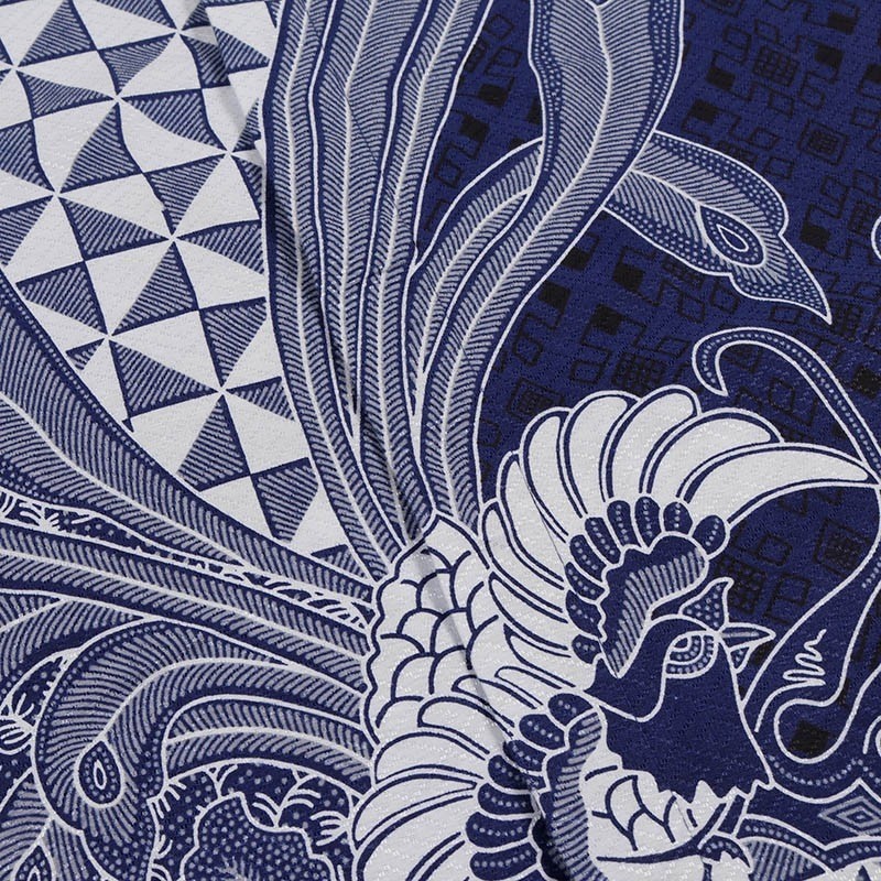 Maginot Kemeja Batik 2.0 Wistara-ss Motif Timbul Lengan Pendek Pria + Free Masker