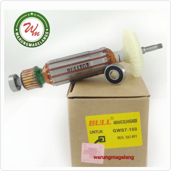 Angker Bull Armature For Disc Grinder Bosch Gws7-100 Gws7100 Gws 7100