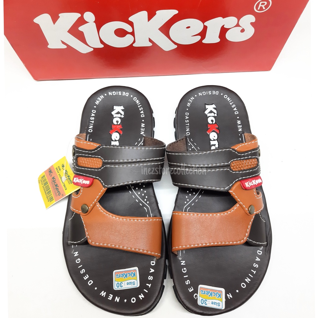 SANDAL ANAK COWOK KICKERS TERBARU KODE ANK01 SIZE 28-37 MURAH GROSIR