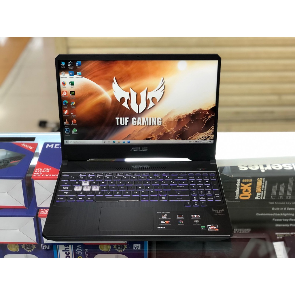 Laptop Leptop Laptop  Gaming Desain TUF GAMING AMD RYZEN 7 GTX 1650 Ram 8 gb Ssd 512 gb Vga Nvidia Geforce GTX 1650 4 gb Garansi Rasmi Panjang sampai 2023i