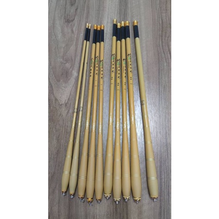 tegek import bambu kuning tegek wader uceng microfishing tanago medium 3:7 ruas 45cm