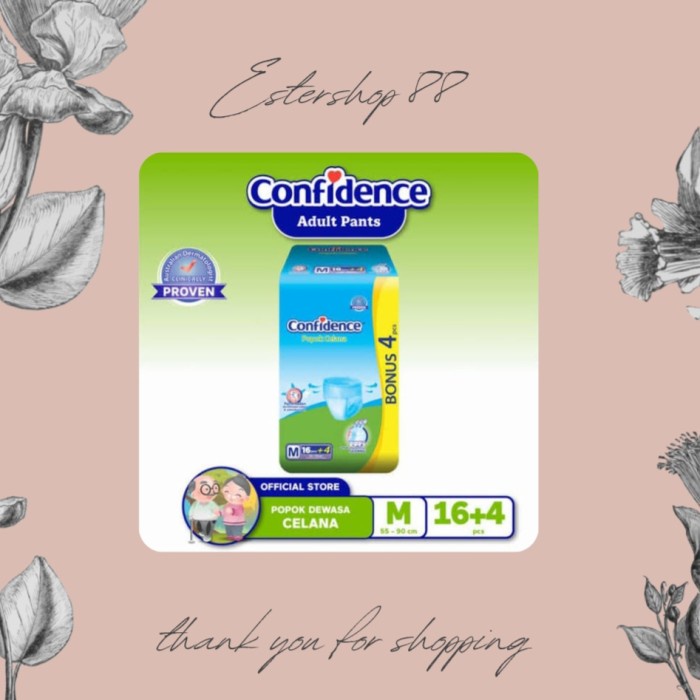 Dewasa-Diaper- Pampers Confidence Pants M 16 / Pampers Dewasa / Pampers Orang Tua -Diaper-Dewasa.