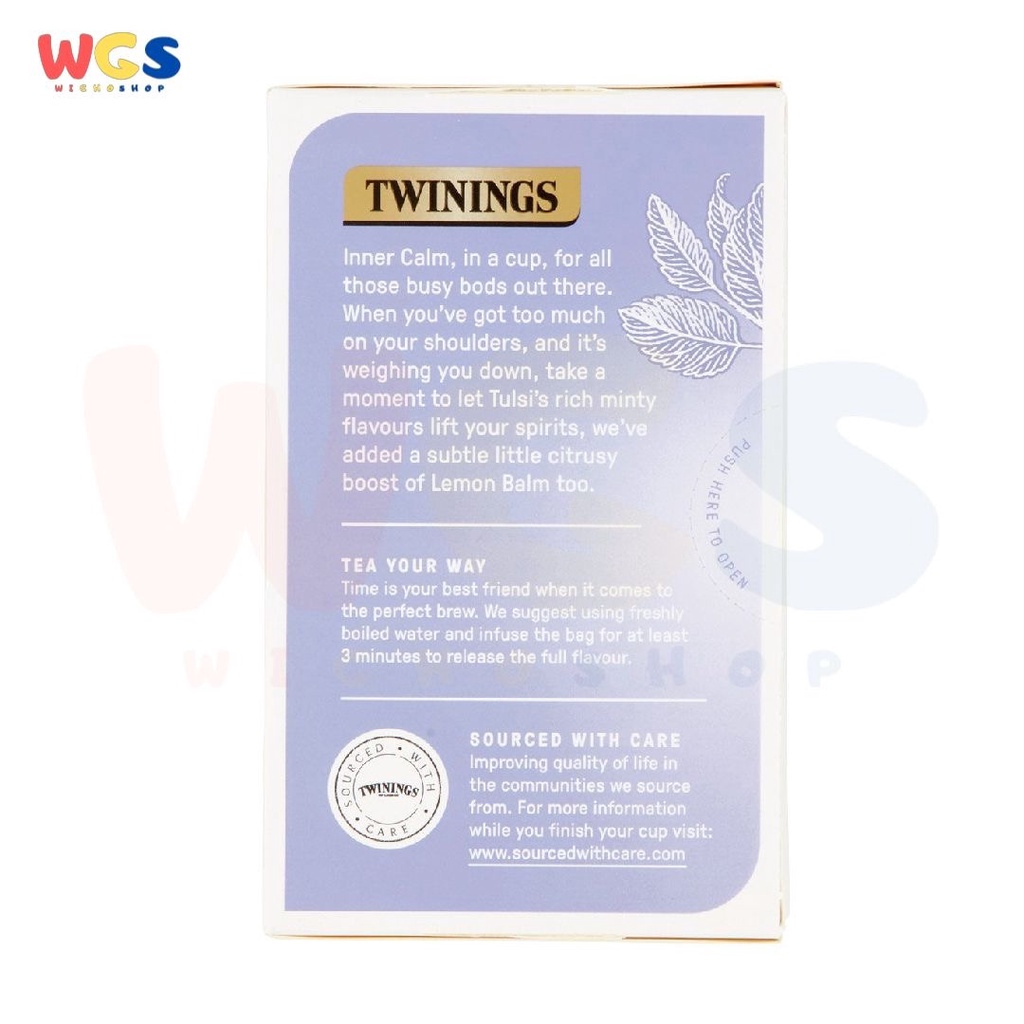 Twinings Inner Clarity Lemon Balm &amp; Camomile Tea with Tulsi 18s 30.6g