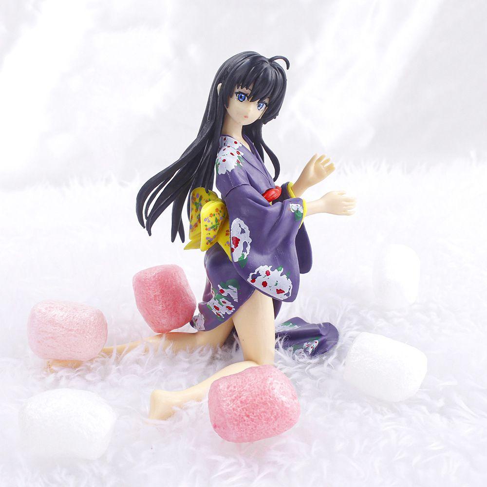 Lanfy My Teen Romantic Comedy SNAFU Untuk Hadiah Koleksi Gadis Figure Mainan Yui Yuigahama Kimono PVC Yukinoshita Yukino