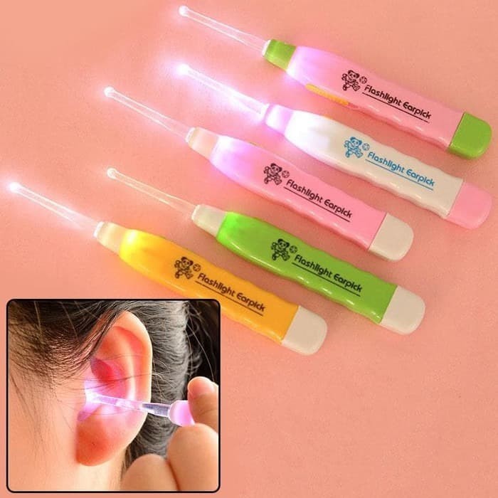 KK25 - KOREK KUPING SENTER LED NYALA EARPICK FLASH LIGHT LAMPU ANAK SOUVENIR KOREK KUPING ANAK