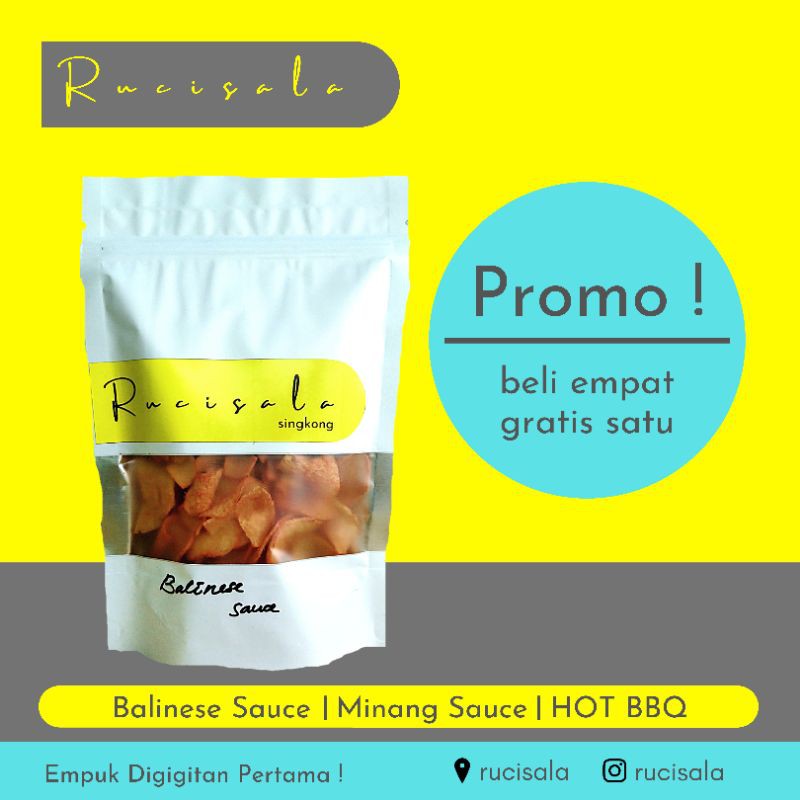 

[ Keripik Singkong ] Rucisala Beli 4 free 1 - 5pcs