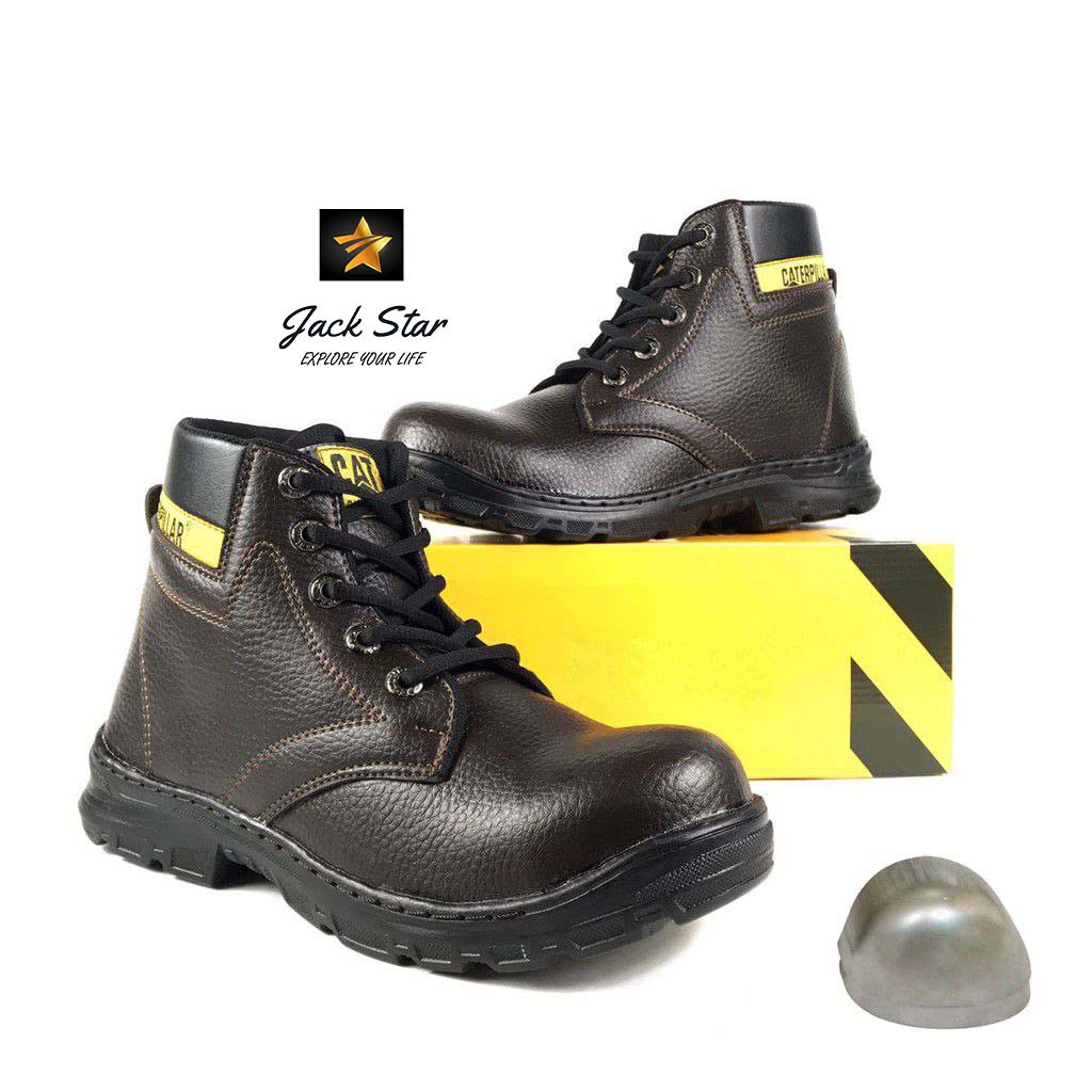 Sepatu Safety Boots Pria Ujung Besi Sepatu Safety Pria Work Safety Boots Premium Quality Terlaris