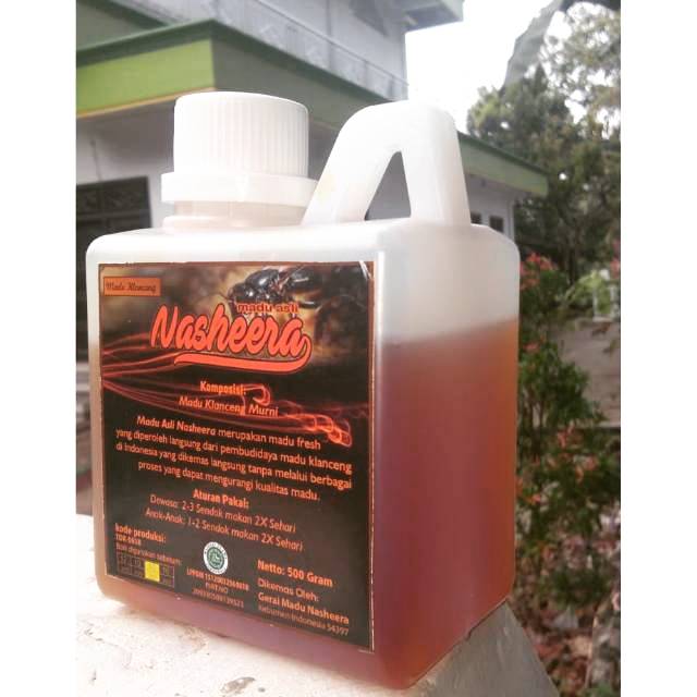 

MADU KLANCENG/TRIGONA DIJAMIN ASLI NASHEERA 500gr