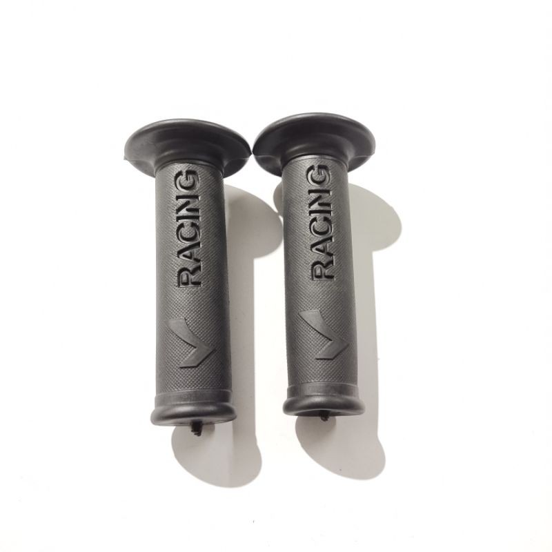 Handgrip motor rancing hitam polos universal