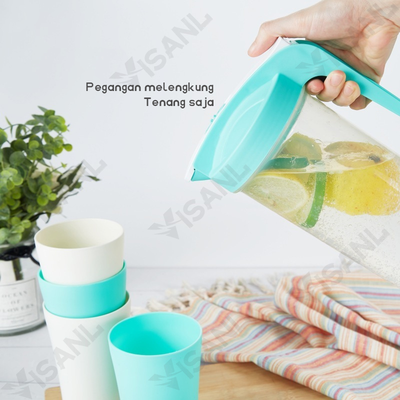 Teko Set of 5 Pcs/Water Jug /Ceret Air Plastik/Teko Air/ Pitcher Water Jug Infused Eskan Air Minum