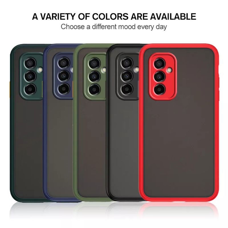 Soft Case Silikon Samsung Galaxy A04s Samsung A04 / A04e My Choice Aero Color Button Matte Frame Camera