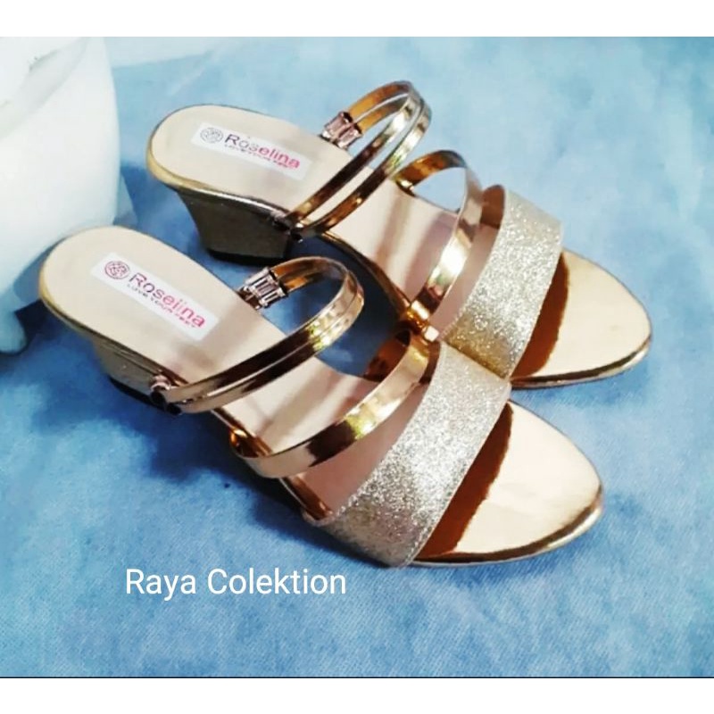 RAYA SANDAL WANITA HEELS CHUNKY Blink,HAK TAHU 5 CM