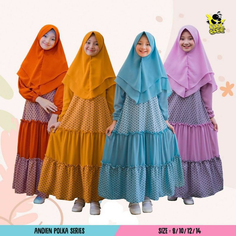 GAMIS ANAK SET HIJAB BY COOLBEE