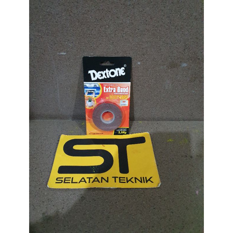 

dextone lakban double tape in and out 12 mm