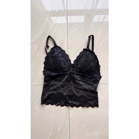 Black Beach Top Preloved | Thrift Shop