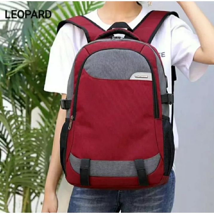 PTM-Tas Ransel Sekolah Kuliah Kerja Laki-laki Terbaru Murah-backpack polos kanvas denim