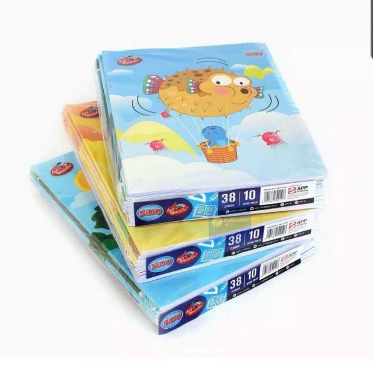 

(E3M5) Buku Tulis SIDU 38 dan 58 Lembar isi 10 Buku //Stok@banyak