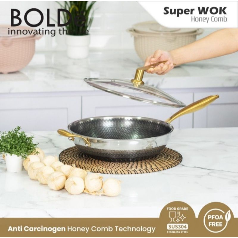 BOLDe Super WOK HONEYCOMB 32 CM