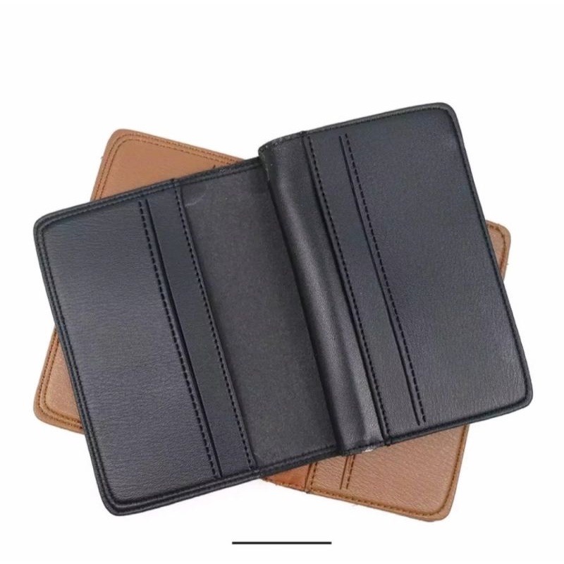 Dompet Lipat Pria Wanita 3/4 Kulit Cilli || Dompet Unisex Wallet Tanggung berkualitas