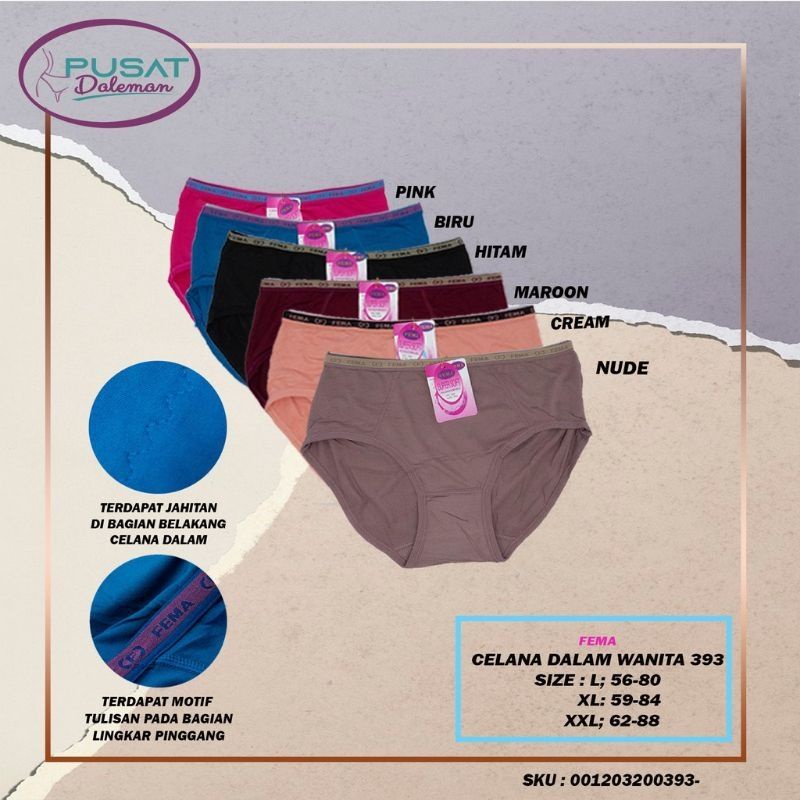 CD CELANA DALAM WANITA FEMA L, XL, XXL