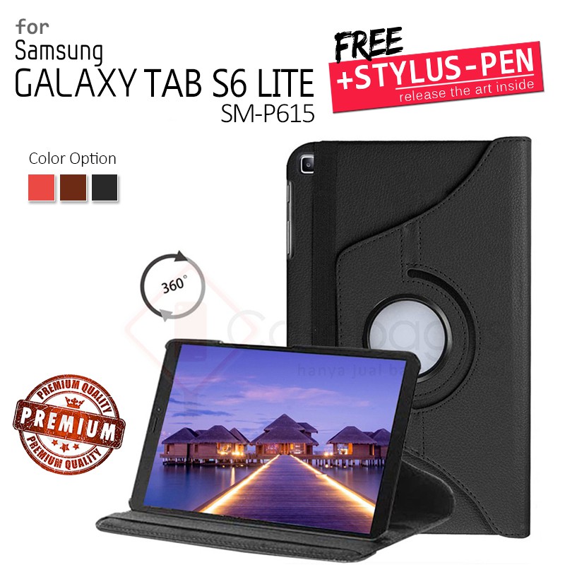 Samsung Galaxy Tab S6 Lite 10.4 P615 - Rotating Leather