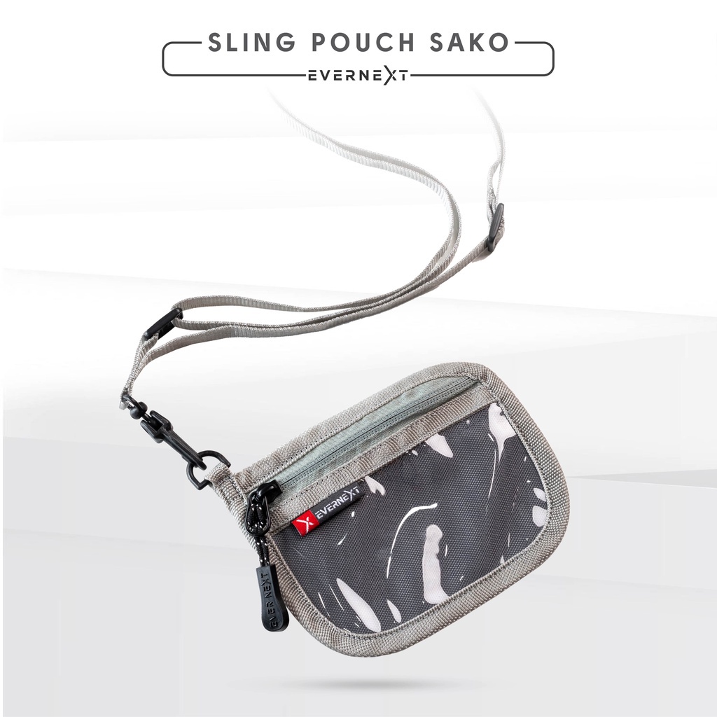 Tas kalung leher mini dompet sling pouch wallet tas slempang dompet kartu atm koin unisex tas selempang gantung mini dompet pria wanita waterproof anti air kualitas original distro terbaru