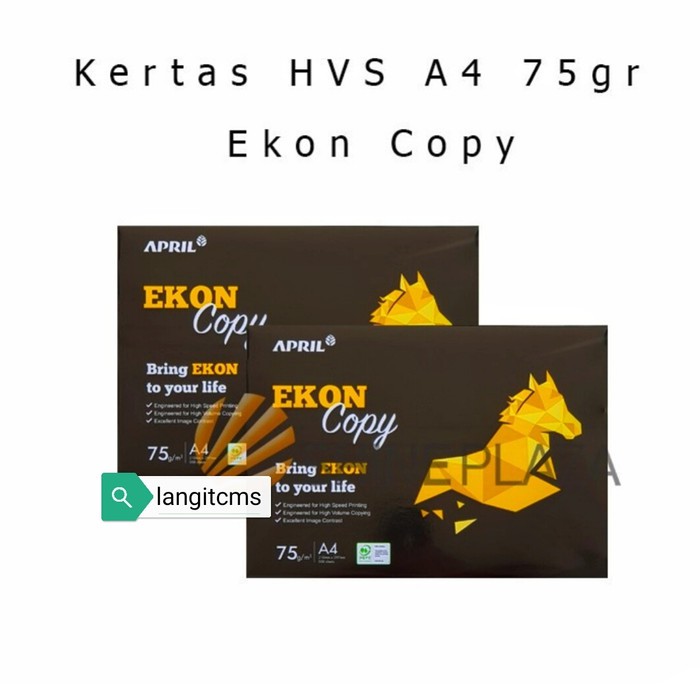 

CMS Kerta HVS A4 75gsm Ekon Copy ( produk PaperOne ) - 1 Rim