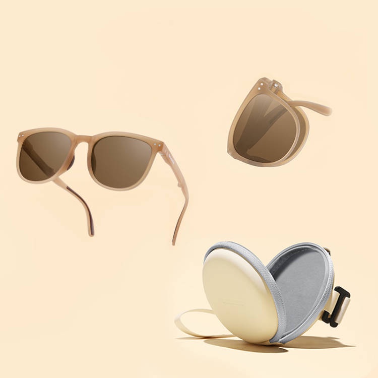 Case Pelindung Kacamata Polarized Warna-Warni Dapat Dilipat