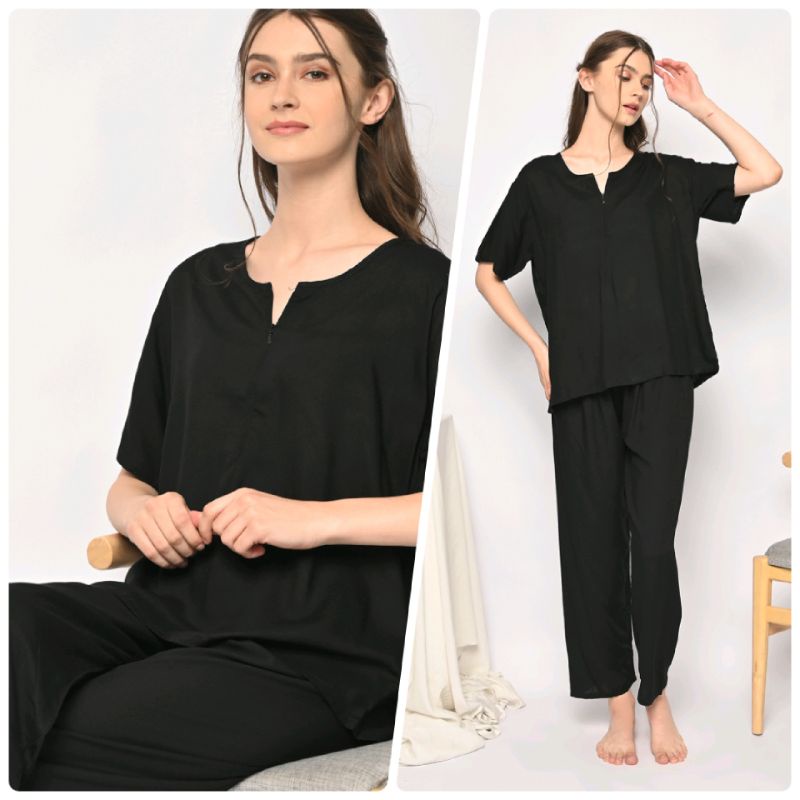 ONE SET PIYAMA RAYON-CPJ SLTG POLOS ITAM