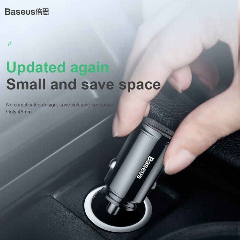 Baseus Car Charger PD Qualcomm 3.0 USB Type C 2in1 Charger Mobil Original