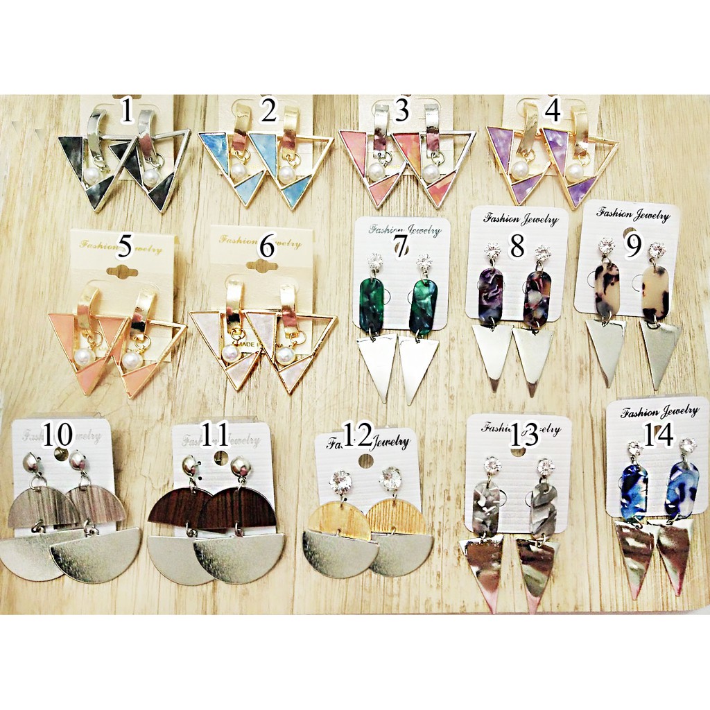 Anting korea wanita import kekinian aneka varian  #319