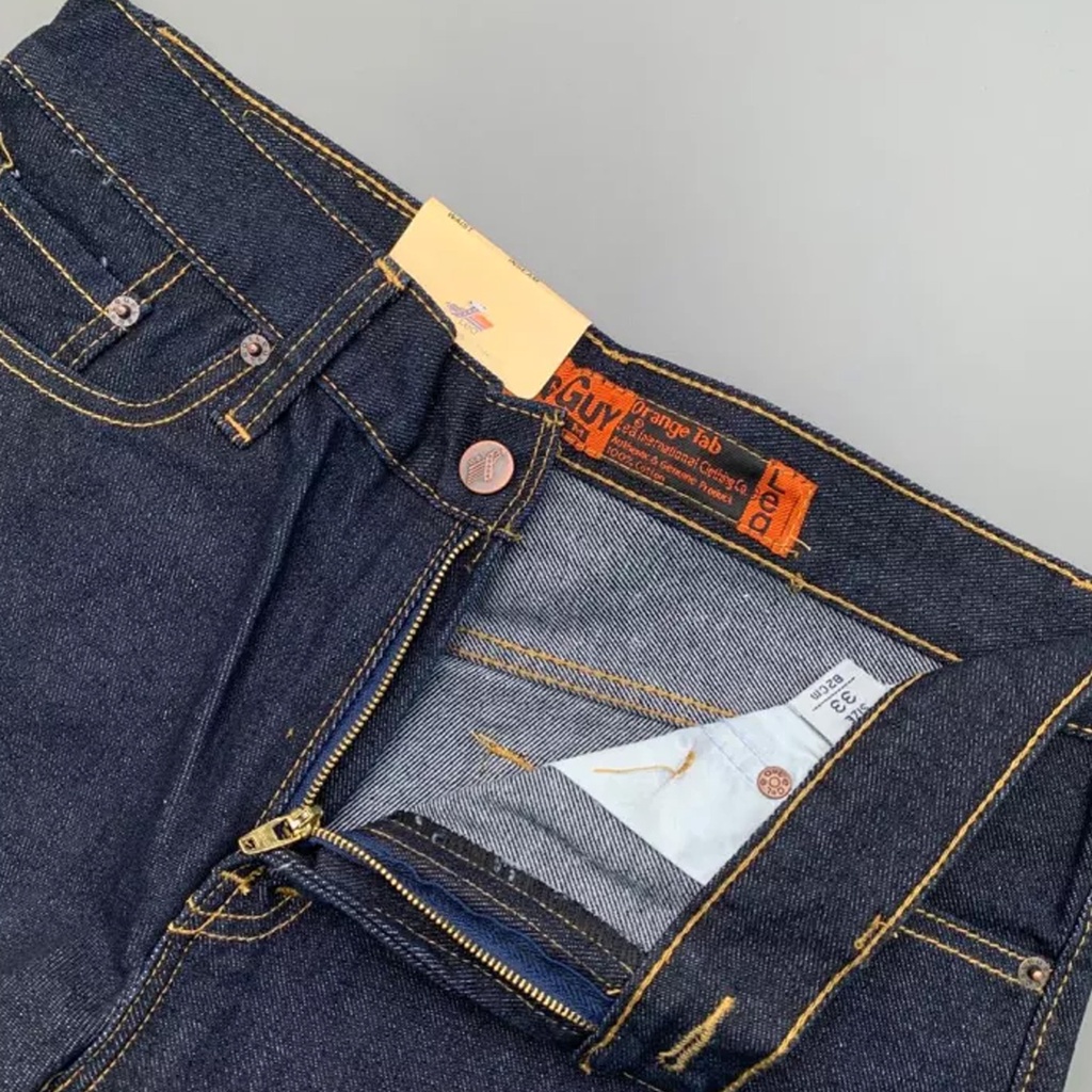 Produk Baru Jeans Reguler basic abu pria jins lea 606 terbaru Qaulity emba denim non streach cardianal tidak melar