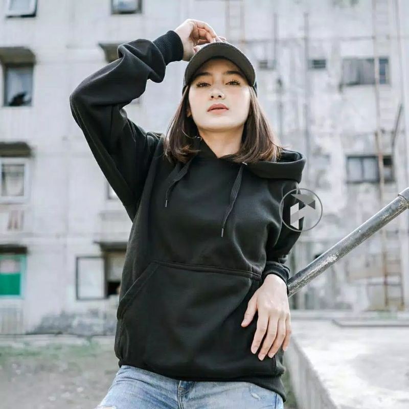 SWEATER WANITA HODDIE POLOS / HODDIE COZEL