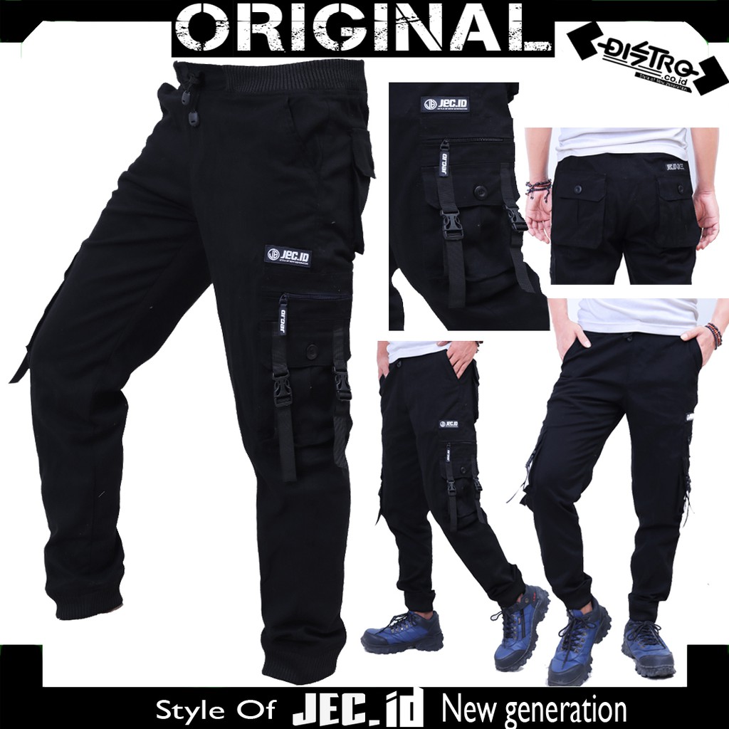 Celana Panjang Jogger Slim Gesper JEC ID Premium