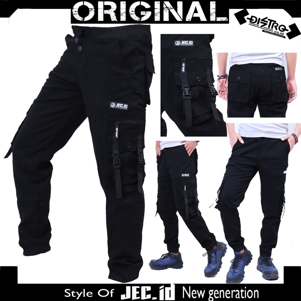 Celana Jogger Cargo Buckle PDL JEC ID Full Premium