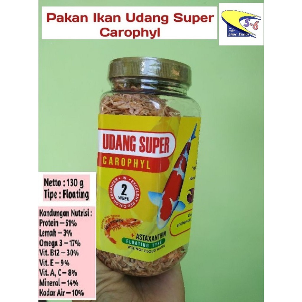UDANG SUPER RED CAROPHYL ASTAXANTHIN PAKAN IKAN FLOATING