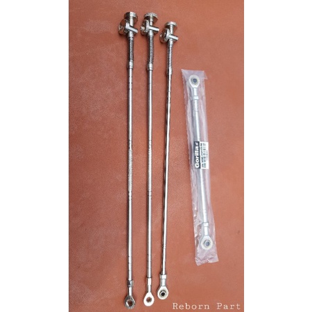Stik rem STAINLESS universal merk GORILA ORIGINAL for king cb mp Tiger gl & motor bebek 50CM