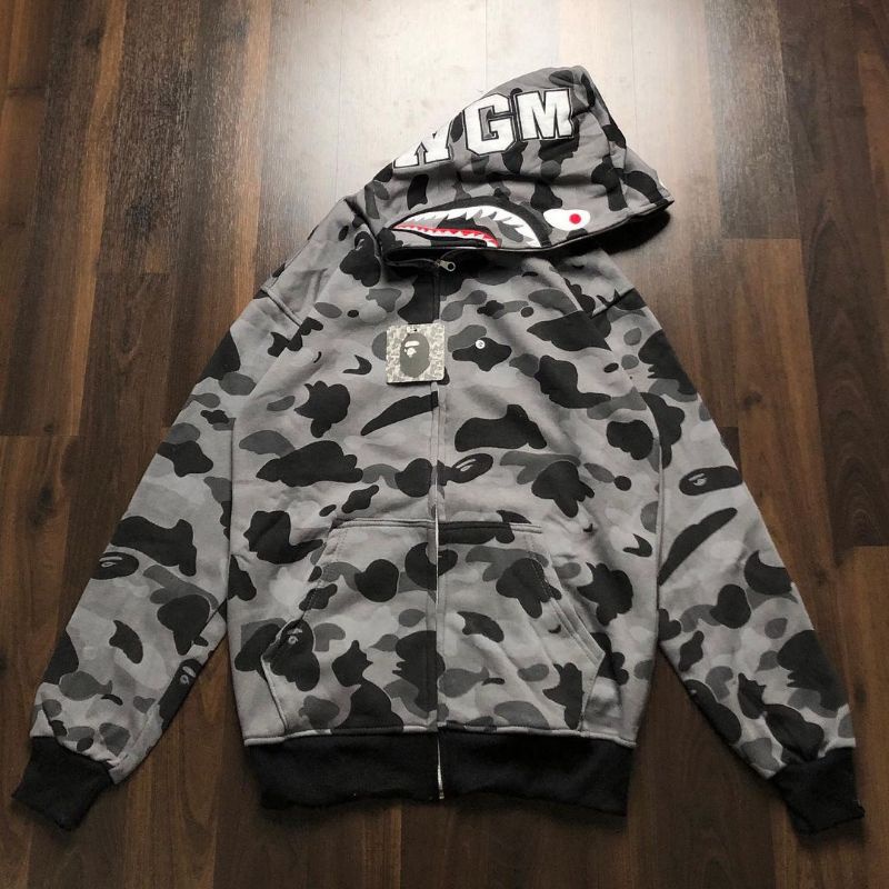 HOODIE ZIPPER BAPE CAMO HIGH QUALITY