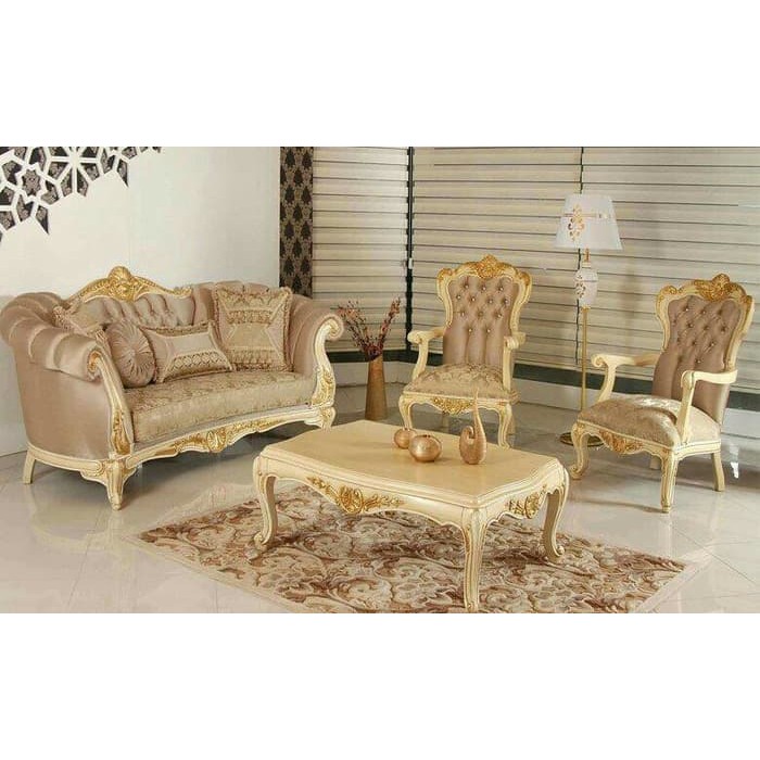 sofa tamu mewah klasik moderen