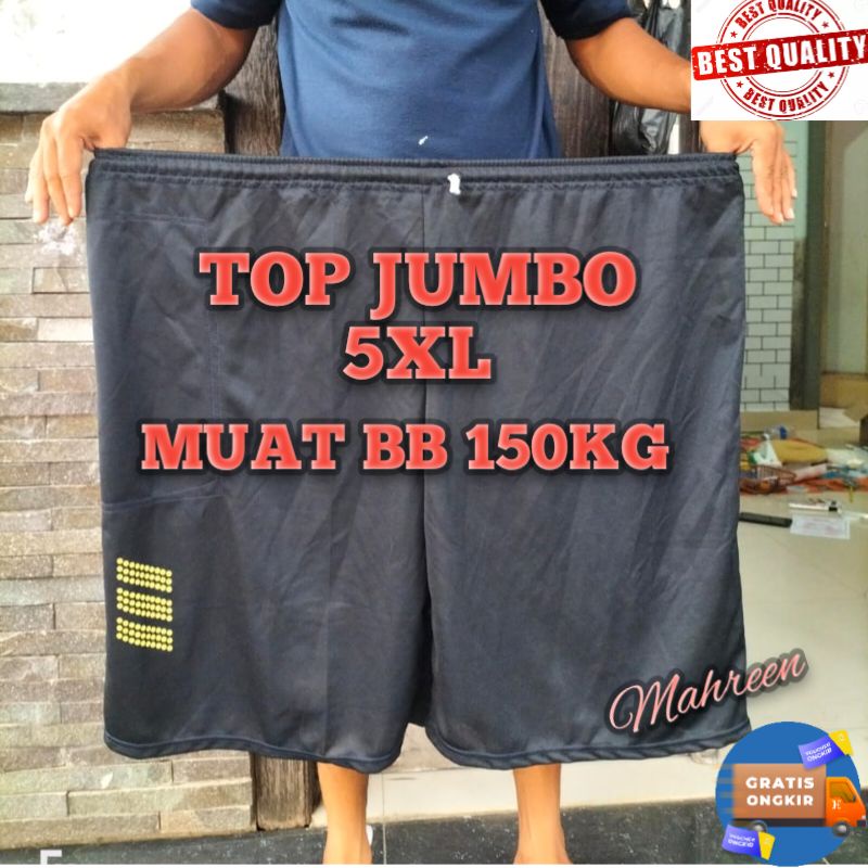 CELANA PENDEK PRIA JUMBO POLOS / CELANA KOLOR BIG SIZE 2XL 5XL UP TO 150KG