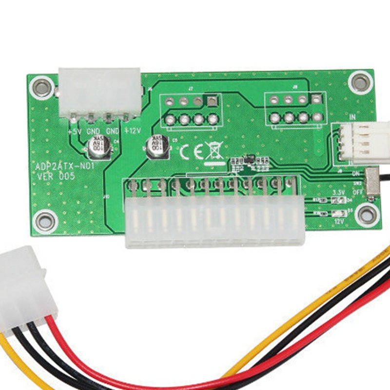 Btsg Atx 24Pin Ke 4Pin Molex Power Adapter Dual Power Supply Board Synchronous Start