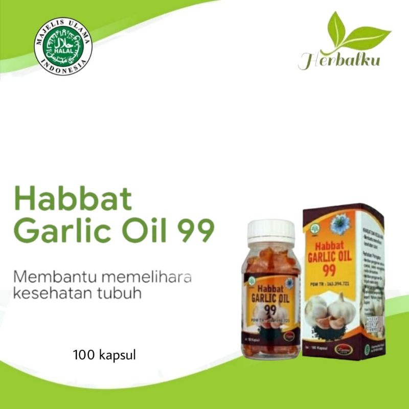 

Habbat Garlic Oil 99 100 kapsul