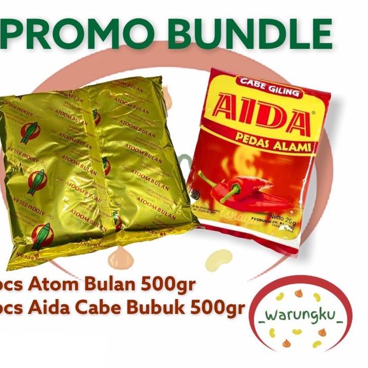 

MALL PROMO BUNDLE Atom Bulan 500gr dan AIDA 500gr 