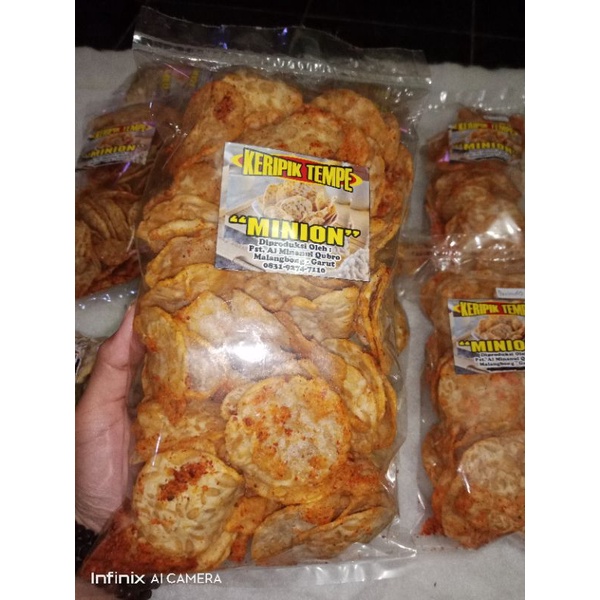 

KERIPIK TEMPE TAPIOKA kemasa 80gr rasa Balado (pedas manis)