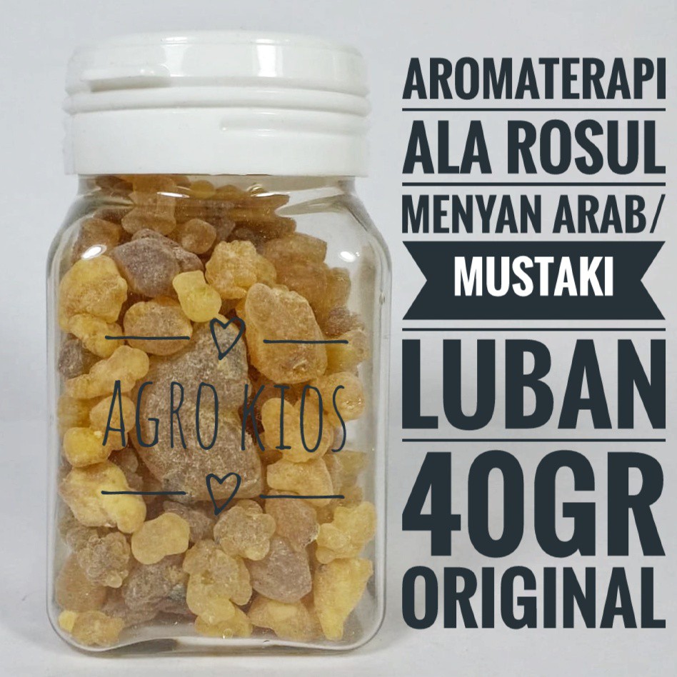 Luban-Mustaki Asli Arab-Kemenyan Original-Wangi Lembut